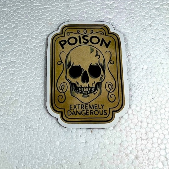 Poison Dark Witchy Occult Magick Spell Witchcraft Goth Single Decor MAGNET - Picture 2 of 4